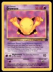 Drowzee 54/82 Team Rocket Common Pokémon Card