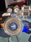 SILVER 1 OZ BUFFALO MINT ID SCAN NFC TAG   999 FINE ROUND