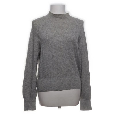 H&M, Strickpullover, Größe: M, Grau, Kaschmir, Einfarbig, Rippenstrick #pPG