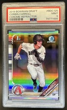 2019 Bowman Draft Corbin Carroll Chrome Refractor #BDC-125 Diamondbacks PSA 9