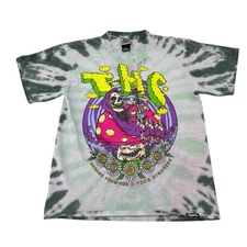 Broken Promises Your Highness Shirt Mens Medium THC Weed Smoking Drug Tie Dye