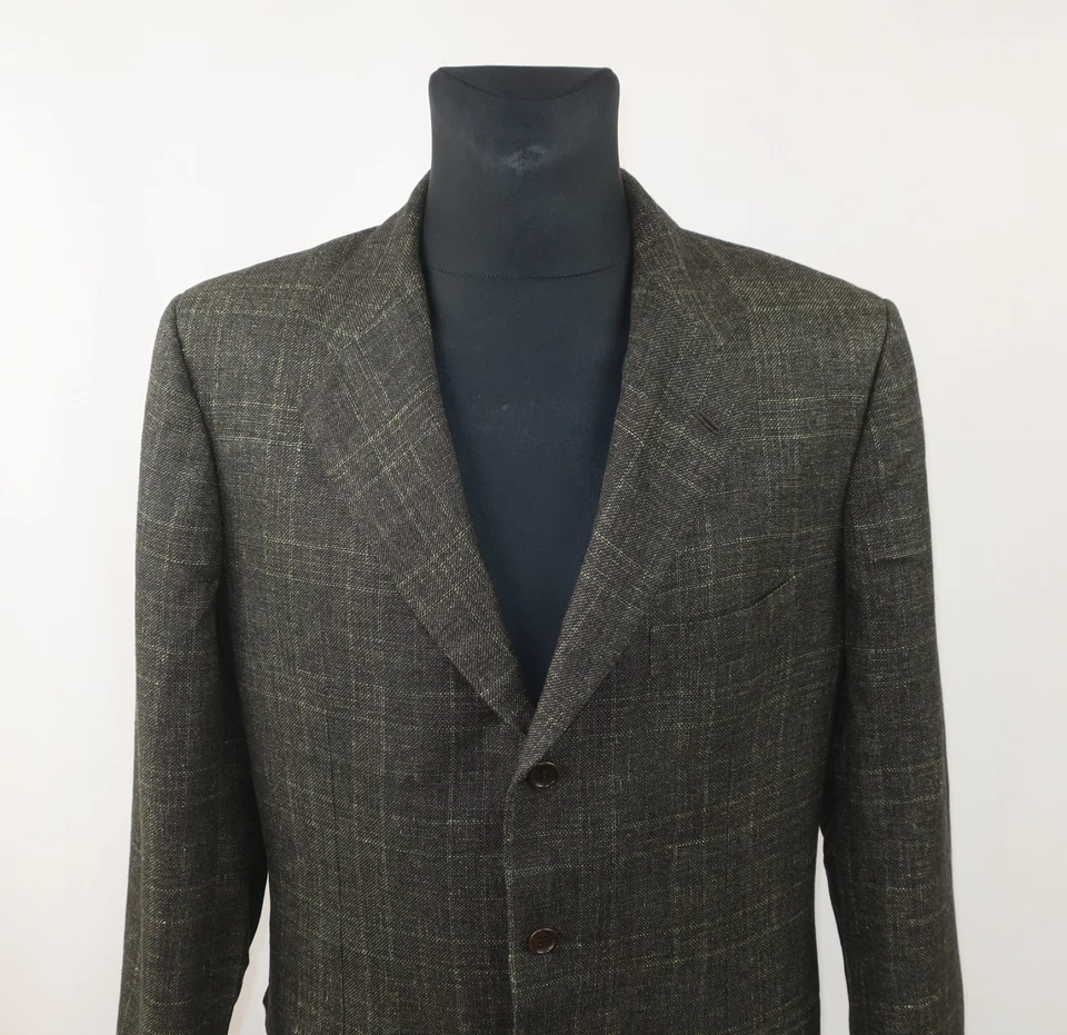 KITON NAPOLI MENS LINEN WOOL SILK BLAZER  size EU-50 UK-40 US-40 - Image 2 of 4