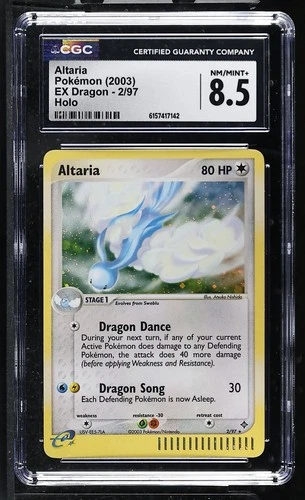 CGC 8.5 Altaria 2/97 EX Dragon Holo Pokemon Card