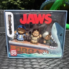 NIB Fisher-Price Little People Collector Jaws 50th Anniversary Figure 3 Pack Toy