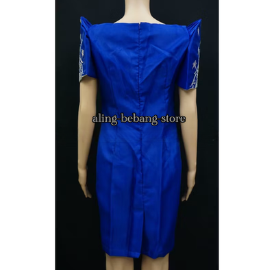 Filipiniana Imelda Dress High Quality Lady Barong (Royal Blue) BUY 3 GET 1 FREE | eBay Filipiniana Imelda Dress High Quality Lady Barong (Royal Blue) BUY 3 GET 1 FREE | eBay