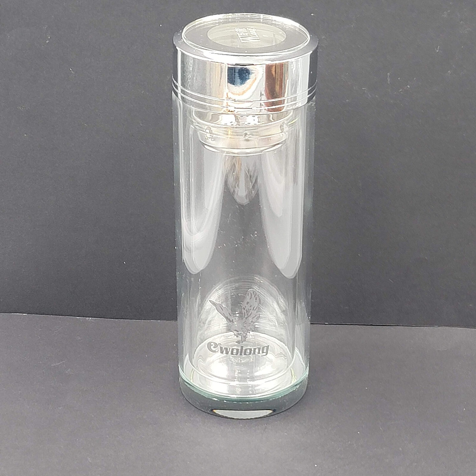 Wolong Glass Tea Infuser Bottle Double Wall Portable Tea Tum