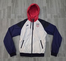 Nike Team USA Soccer Windrunner Jacket in Red White Blue Zip Up Women's Small