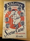 1946 Program/Scorecard Cleveland Indians Vs Philadelphia Athletics Great Conditi — photo 1