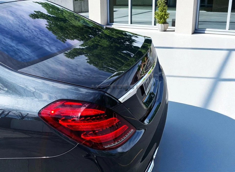US 20 Fits Mercedes Benz S Class W222 S500 S550 4D Painted #998 OE Trunk Spoiler - Imagem 2 de 4