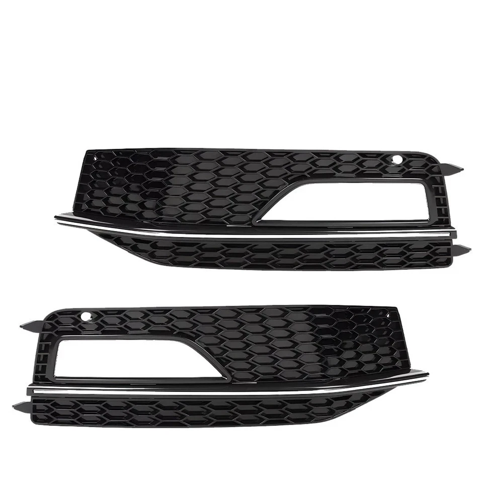 Front Bumper Cover Primed & Fog Lights Kit For 2013-2016 Audi A4/S4/A4 Quattro Foto 4 de 4