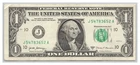 Fancy Serial Number One Dollar Bill Seven Consecutive & Unique Digits