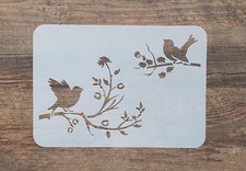 Birds of Branches Stencil Wall Decal Vintage Shabby Stencil Painting ST-1010750