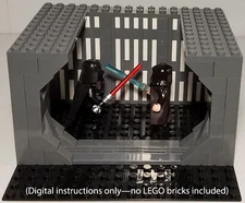 LEGO Star Was Darth Vader vs Obi-Wan Minifigure Duel MOC ** Instructions Only **