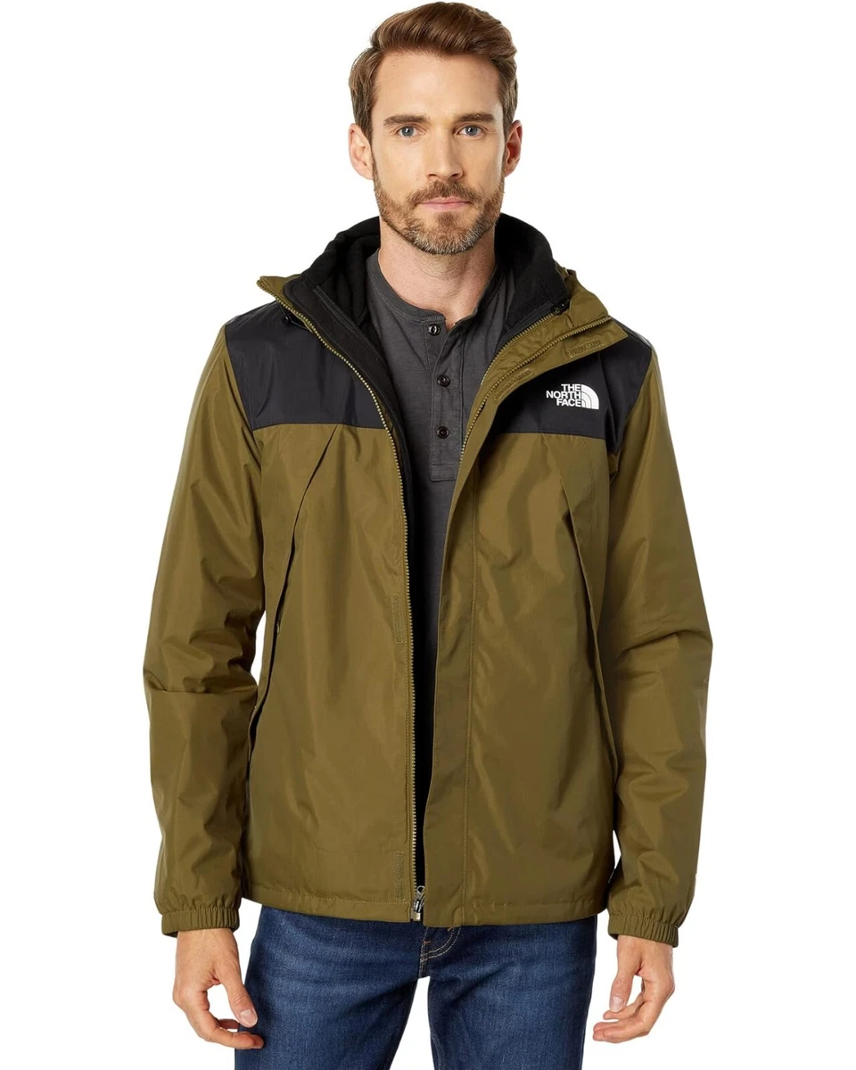 The North Face men's Antora Triclimate Jacket -size XL - Military Olive /  Black