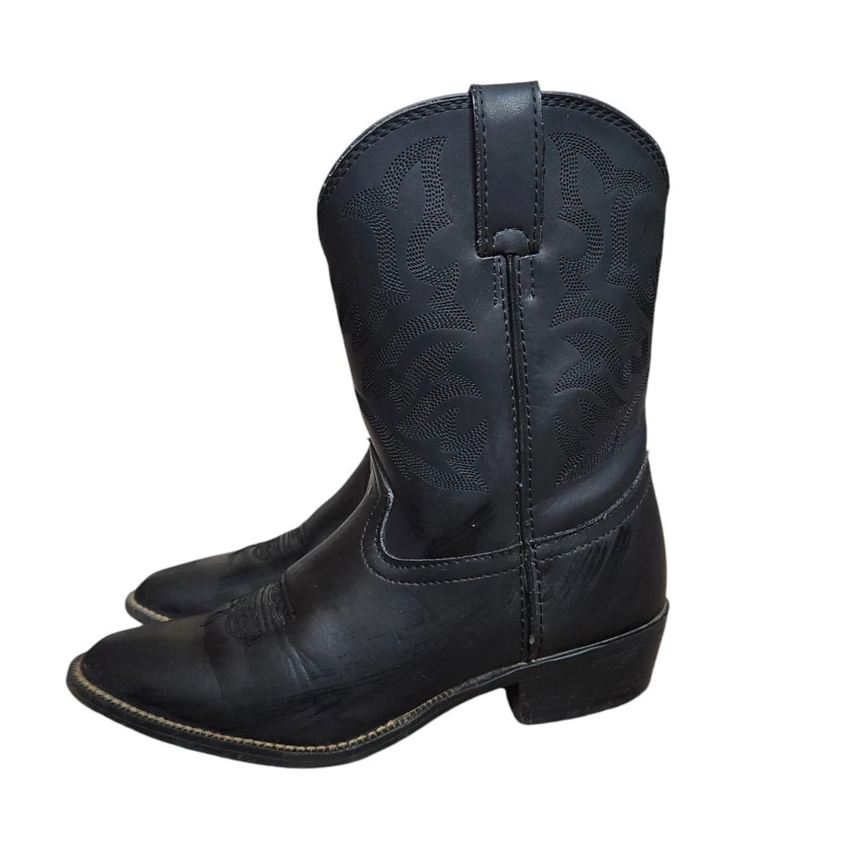 Justin Black Cowboy Boot, 3703 Children’s Size 6, Pre-Owned Boys main image 2