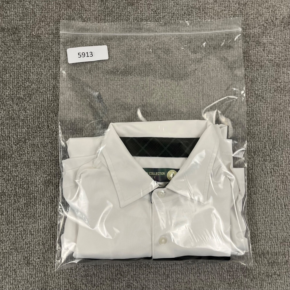 ハンドメイドつ PINEHURST Polo Mens Medium White Tartan Collection Golf Shirt