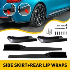 Car Side Skirt + Rear Lip Body kit Spoiler Splitter Universal For Seat Ibiza UK