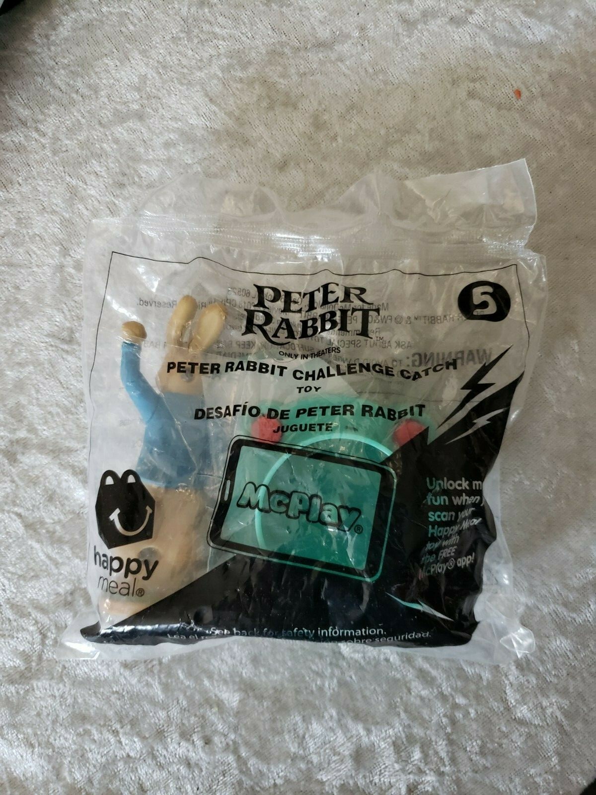 NEW #5 “PETER RABBIT CHALLENGE CATCH” 2018 McDonald’s Happy Meal EASTER ...