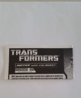 Transformers instruction booklet only - Huffer with Caliburst