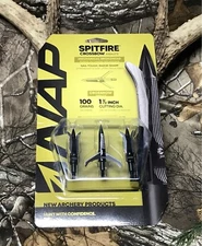 New💫 NAP Spitfire Crossbow 100 Grain 3 Blade 3 Pack Broadheads FAST SHIPPING ⚡️
