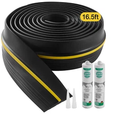 Uimoso Garage Door Threshold Seal Strip 16.5 FT Universal Bottom Waterproof PVC
