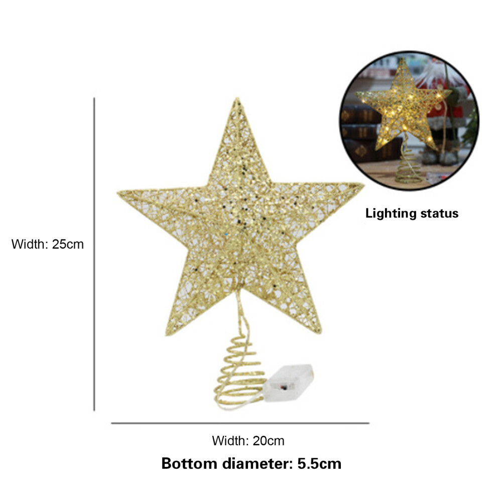 Christmas Tree Topper Star Xmas Tree Topper Star With 20 LED Lights