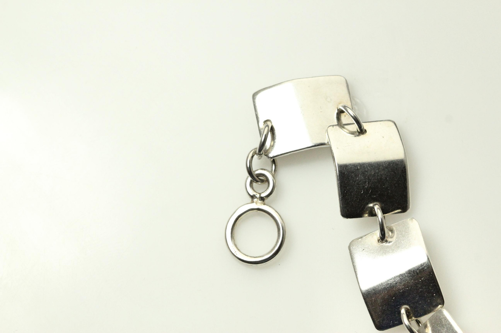 925 Sterling Silver 8" Rectangular Link Bracelet … - image 10