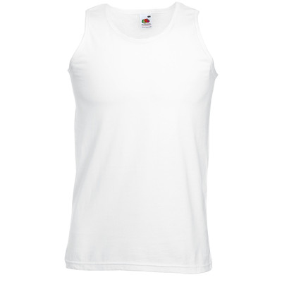 5x Fruit of the loom Herren Trägershirt Tank Top Shirts Athletic Vest weiß -5XL
