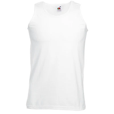 5x Fruit of the loom Herren Trägershirt Tank Top Shirts Athletic Vest weiß -5XL - Bild 1 von 3