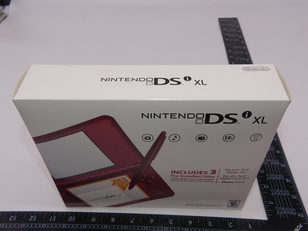 Store DISPLAY Red Nintendo DSi XL Box Only Gamestop Promo DS NO