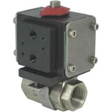 Gemini Valve  S/S Ball Valve W/500 Series Double-Acting Pneumatic Actuator, 1"