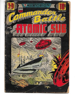 Commander Battle and the Atomic Sub #1 FR/GD American Comics Group 1954 10 Cent