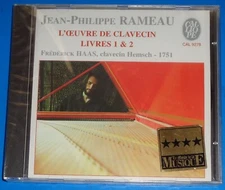 Frederick Haas RAMEAU L'Oeuvre de Clavecin Livres 1 & 2 - Calliope CD SEALED