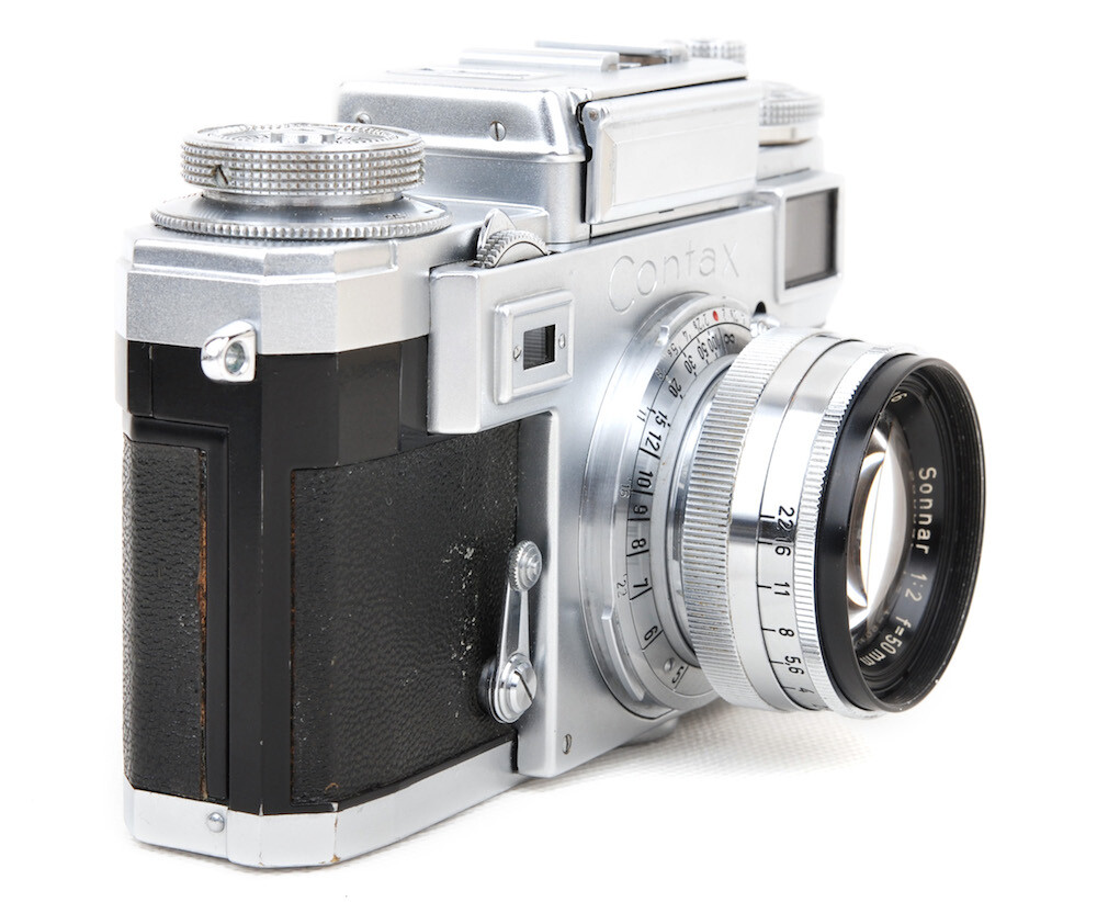 Ex+ Zeiss Ikon Contax III Silver Camera Body +Sonnar 50mm f