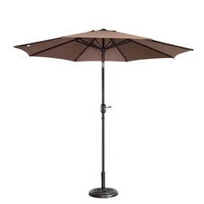 Villacera Patio Umbrella 9FT Easy Crk Outdoor Umbrella Shade with Auto Tilt