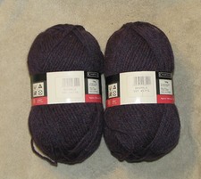 2 Skeins Spectrum Strata Wool Blend Chunky Bramble Made in England
