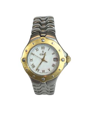 Ebel women’s Sportwave 18KT gold with SS watch Vintage Ebel Sportwave Ladies Watch: 18K Gold & Stainless  main image 2