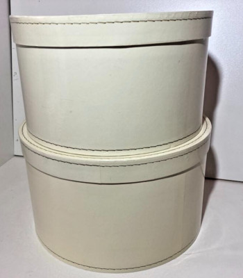 2er Set Aufbewahrungsboxen aus Pappmütze Schal