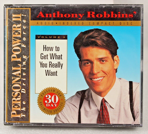 Anthony Robbins: Personal Power II How to Get What You Really Want, Audio CD, VG