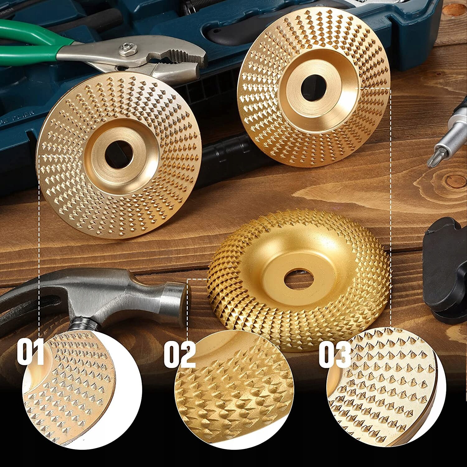 Siliziumkarbid Schleifscheibe 100 Mesh - Für Winkelschleifer Und Polierarbeiten