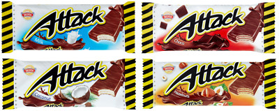 Traditional Slovakia Sedita Attack Wafers with Milk, Coconut, Cocoa, Hazelnut