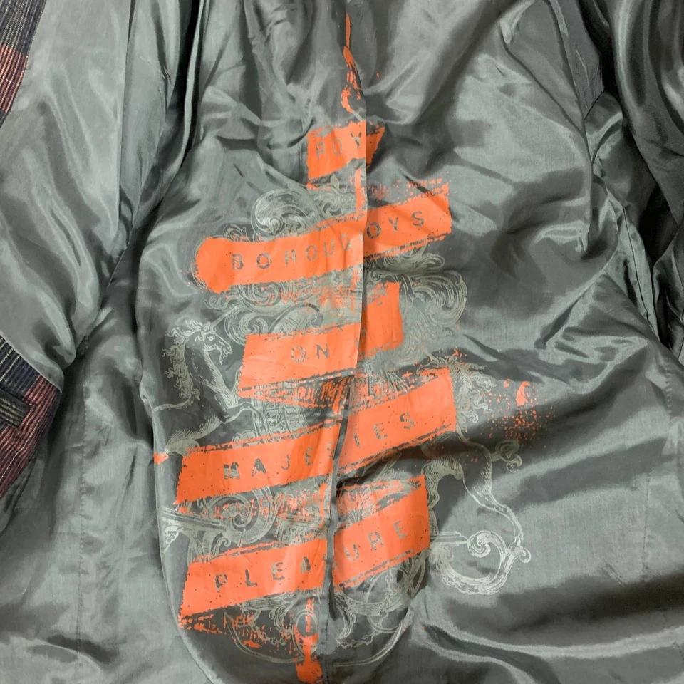 Juicy Couture вельвет клетку спортивное пальто Рождество красный зеленый опрятный редкая размер 40R - Изображение 4 из 4