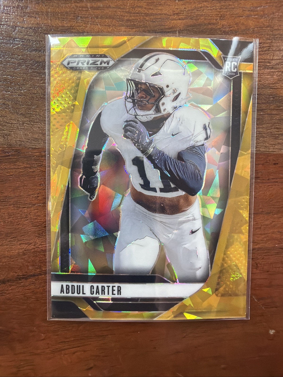 2025 Panini Prizm Draft Picks - Abdul Carter #102 Gold Ice Prizm (RC)