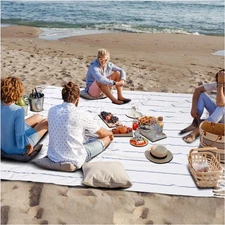 Giant Cotton Turkish Beach Towel Picnic Outdoor Blanket Women Men Birthday Be...