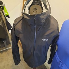 Rab Downpour Alpine Waterproof Jacket    Mens    Small     Black