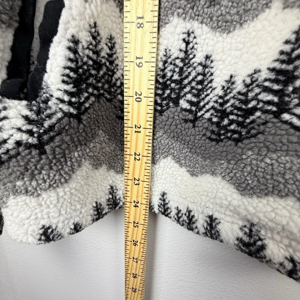 Chaqueta para mujer David Paul New York talla grande blanca y negra polar y terciopelo de colección” Foto 4 de 4