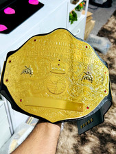Big Gold World Heavyweight Wrestling Championship Belt 2MM Bras Plate topsbeltuk