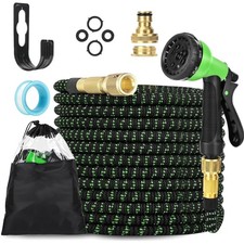 Gartenschlauch flexible 7,5m Wasserschlauch Brause 8 Funktionen Adapter