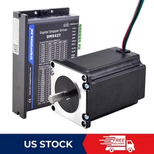Nema 23 Stepper Motor 340oz.in 57x82mm 4A Φ8mm & Stepper Driver DM542T CNC Kit