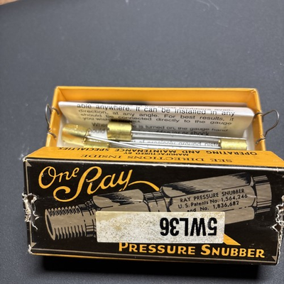 #ad #ad Vintage OneRay Pressure Snubber Brass 1 4” Pipe Model 010B New Old Stock NOS $34.98